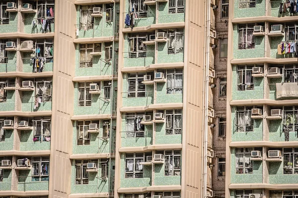 Hongkongs Täta Urbana Och Arkitektoniska Landskap — Stockfoto