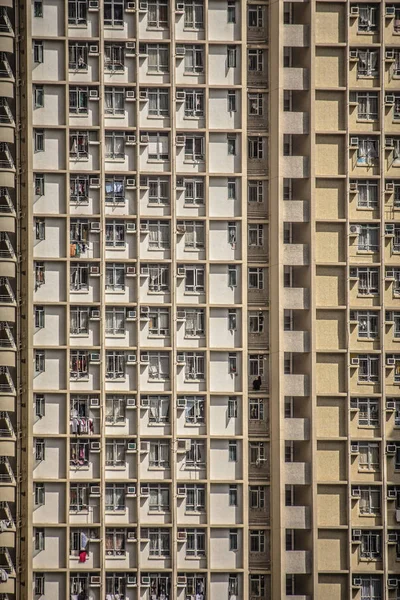 Hongkong Sűrű Városi Építészeti Környezete — Stock Fotó