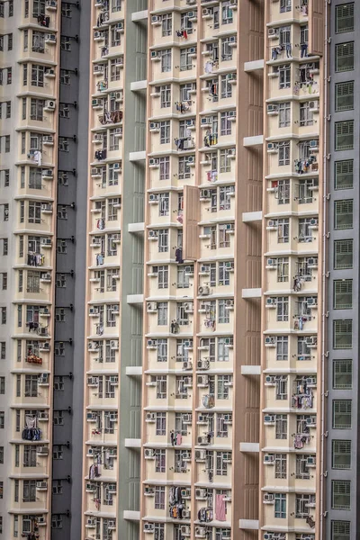 Denso Paisaje Urbano Arquitectónico Hong Kong —  Fotos de Stock