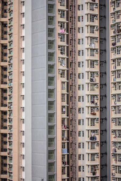 Denso Paisaje Urbano Arquitectónico Hong Kong —  Fotos de Stock