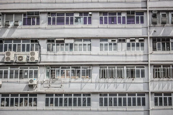 Densa Paisagem Urbana Arquitetônica Hong Kong — Fotografia de Stock