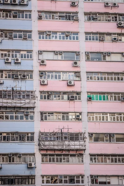 Hong Kong Dichte Stedelijke Architectonische Landschap — Stockfoto