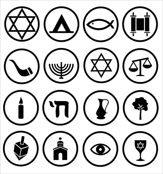 Jewish religious icons, symbols, black and white, judaism