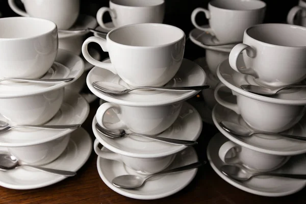 Coffee cups on the table — Stock Photo, Image