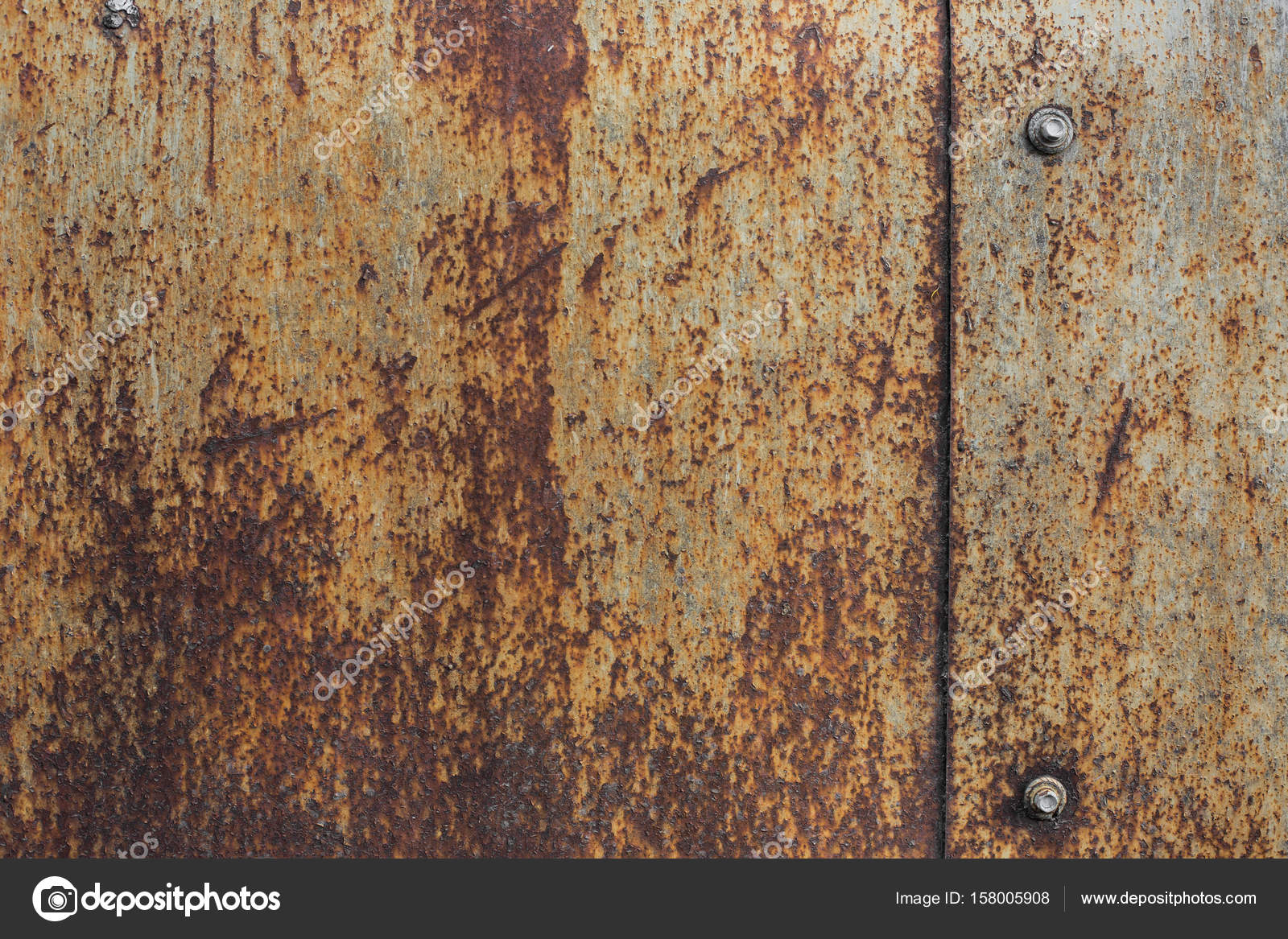 Rusty Metal Plate Texture With Bolts Stock Photo Image By C Smakhalov