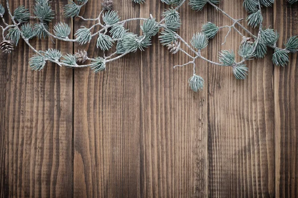 Christmas wooden background — Stock Photo, Image