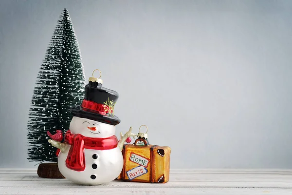 Abeto con decoraciones navideñas — Foto de Stock