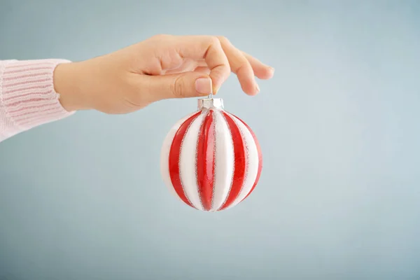 Red christmas ball — Stock Photo, Image