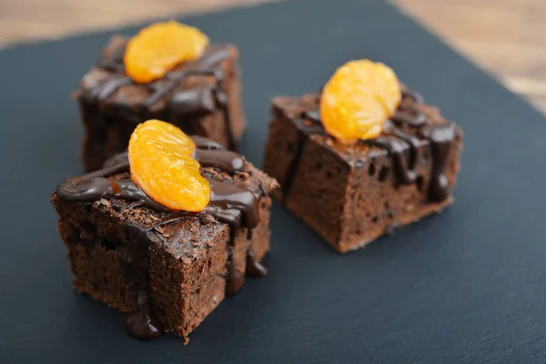 Homemade chocolate brownies — Stock Photo, Image