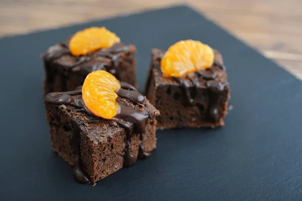 Homemade chocolate brownies — Stock Photo, Image