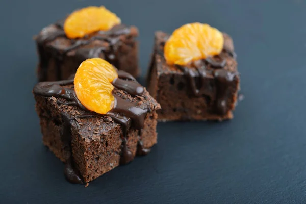 Homemade chocolate brownies — Stock Photo, Image