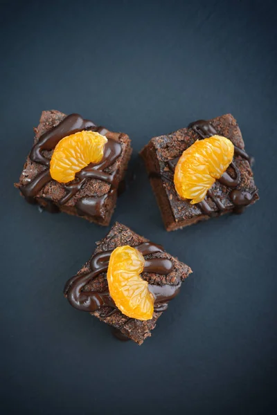 Homemade chocolate brownies — Stock Photo, Image