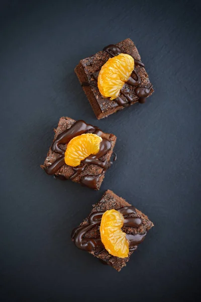 Homemade chocolate brownies — Stock Photo, Image