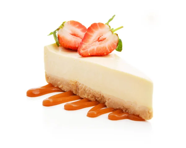 Slice of cheesecake "New York" — Stock Photo, Image