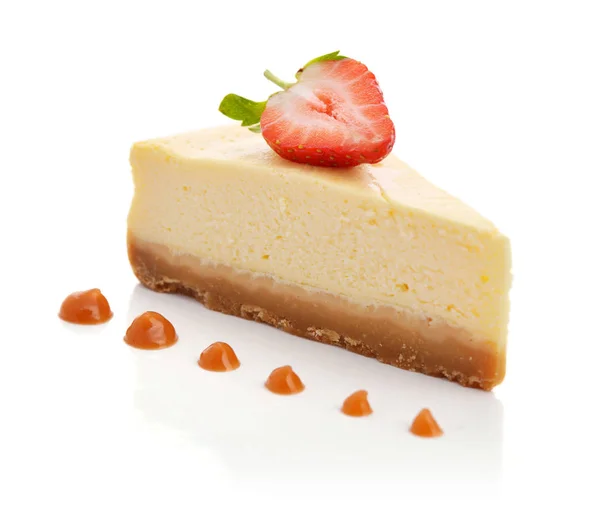 Slice of cheesecake "New York" — Stock Photo, Image
