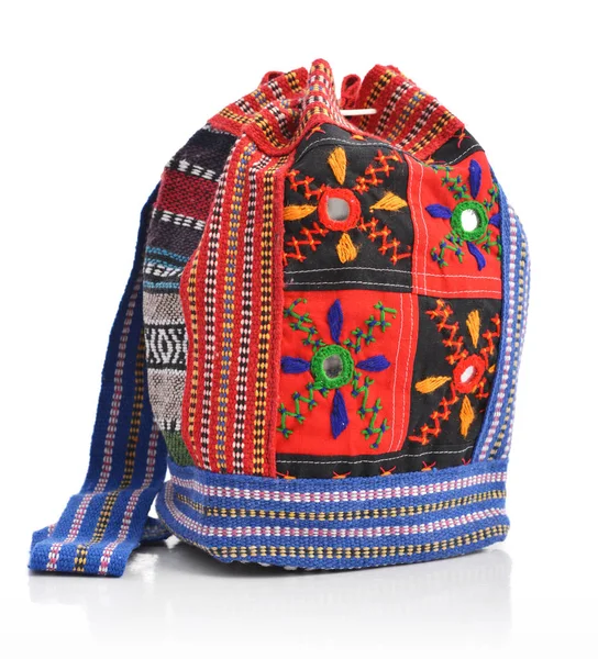 Indický textilní taška — Stock fotografie