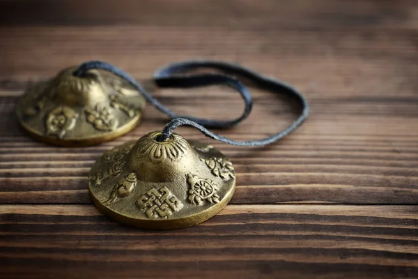 Tibetan Ting Sha Ceremonial Bells — Stock Photo, Image