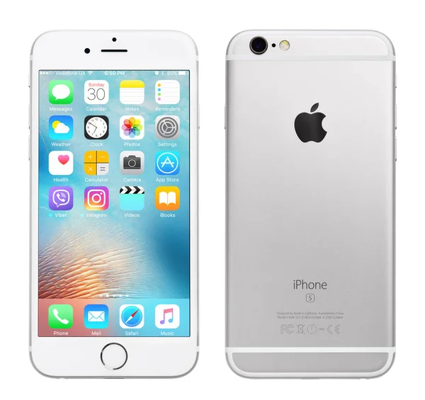 Apple iPhone 6S plata — Foto de Stock