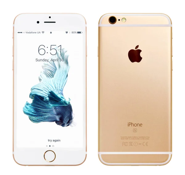 Χρυσό μήλο iphone 6s — Φωτογραφία Αρχείου