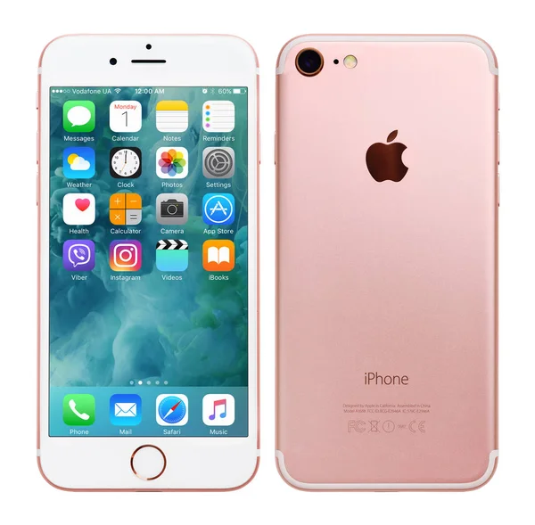 Розовое золото Apple iPhone 7 — стоковое фото