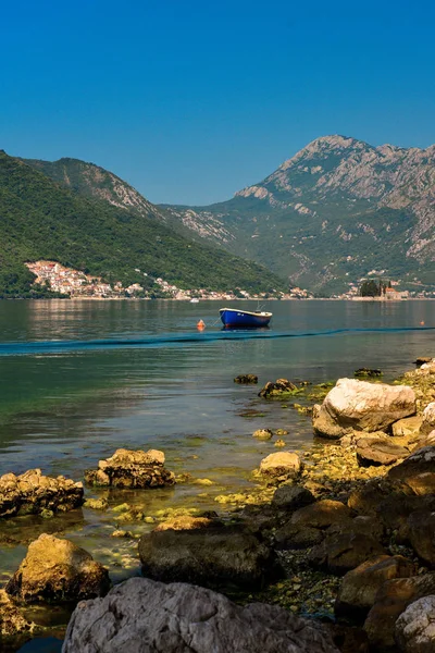 Vista sobre Boka Kotorska Bay — Fotografia de Stock