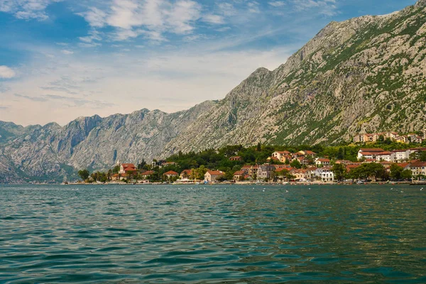 Widok na zatokę Kotor — Zdjęcie stockowe