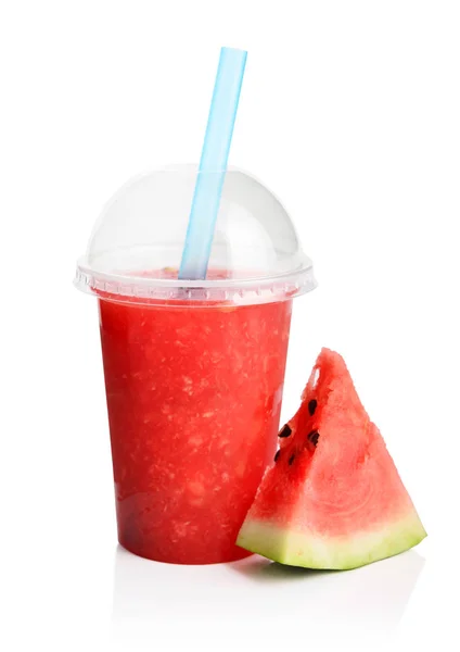 Red watermelon smoothie — Stock Photo, Image