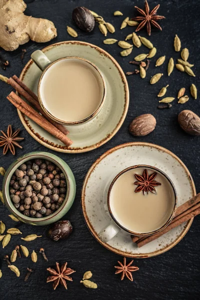 Masala chai te — Stockfoto