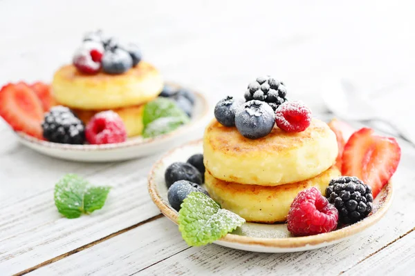 Färskost pannkakor — Stockfoto