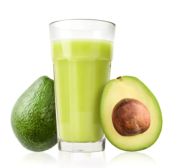 Glas avocado smoothie — Stockfoto
