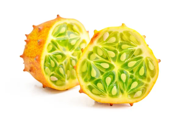 İzole Kiwano Kuruyemiş — Stok fotoğraf