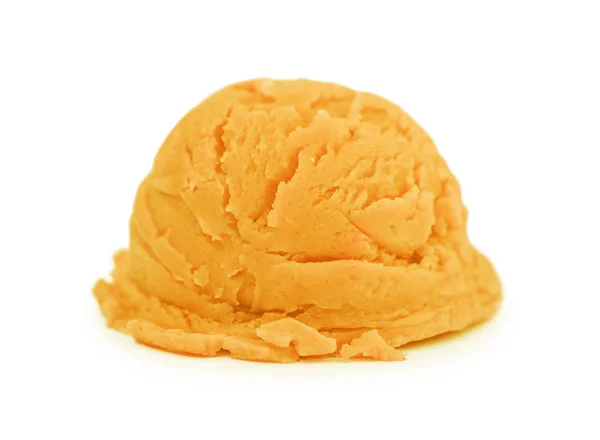 Portakal dondurma kaşık — Stok fotoğraf