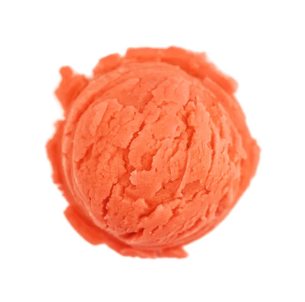 Scoop of  orange ice cream — Stock Photo, Image