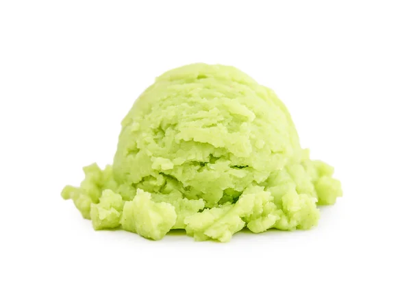 Scoop of  green ice cream Stock Photo