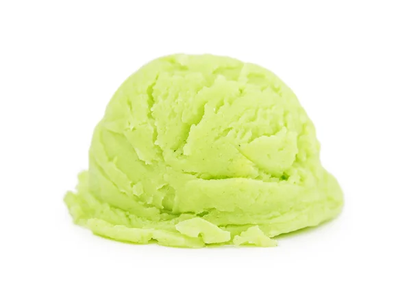 Scoop of green  ice cream Royalty Free Stock Images