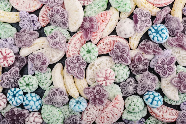 Bonbon de frutas coloridas misturadas — Fotografia de Stock