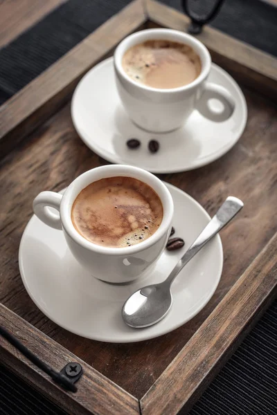 Deux tasses de café — Photo