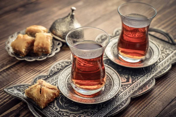 Xícara de chá turco — Fotografia de Stock