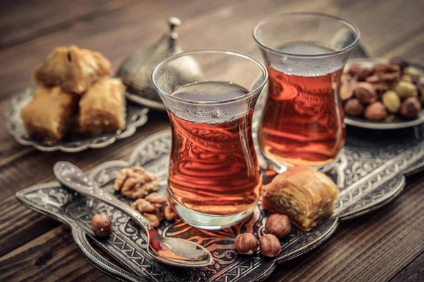 Cup of turkish tea — Stock Photo, Image