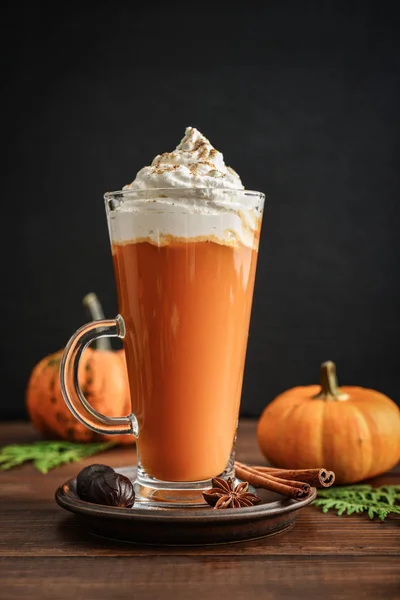 Calabaza con leche de especias — Foto de Stock