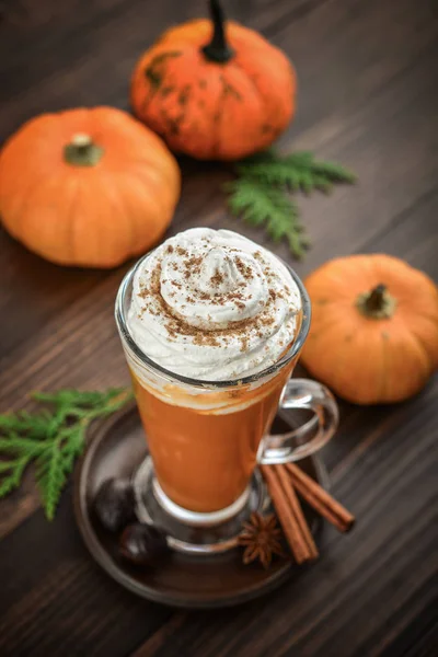 Calabaza con leche de especias — Foto de Stock