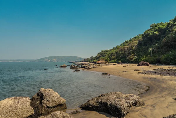 Vista sobre la playa de Chapora — Foto de Stock