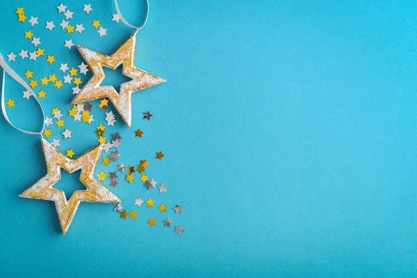 Weihnachtsdekoration in Form von Sternen — Stockfoto