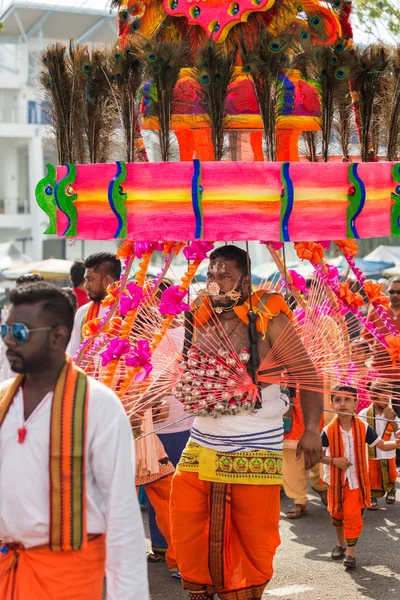 Georgetown, Penang, Malaysia - February 9, 2017 : Hindu devotee — Stock Photo, Image