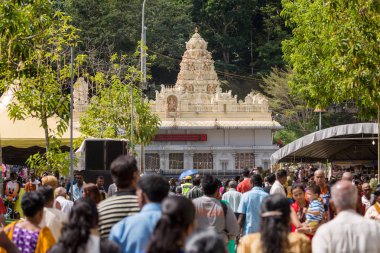 Georgetown, Penang, Malezya - 9 Şubat 2017: Hindu devotee 
