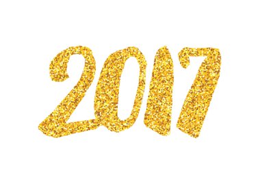 Hat sanatı ile yeni yıl 2017 tebrik kartı