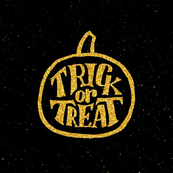 Happy Halloween Party transparent z typografii złota — Wektor stockowy