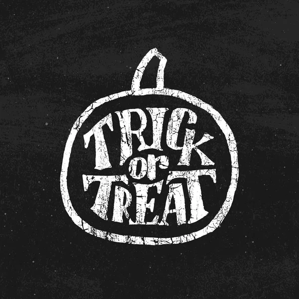 Årgangsplakat for halloweenfesten med typografi – stockvektor