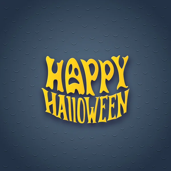 Halloween-kaart met moderne belettering stijl teken — Stockvector