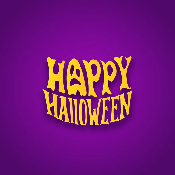 Halloween card with modern lettering style label — Stock Vector